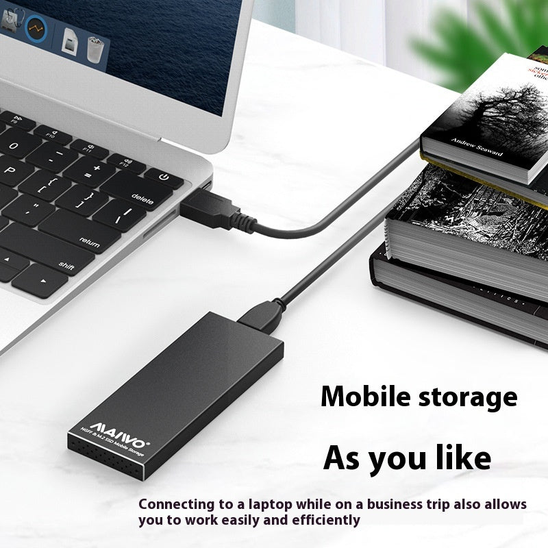 M.2 NGFF to USB 3.0 Aluminium SSD Enclosure – Portable Homelab Storage
