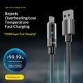 240W USB-C Fast-Charging & Data Cable – Braided, LED Indicator