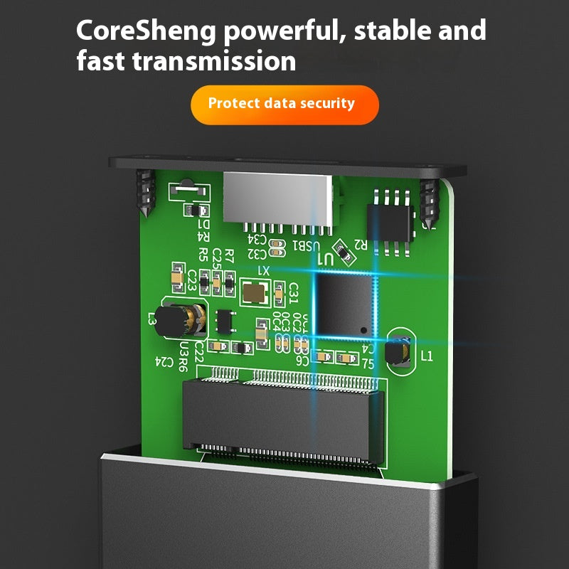 M.2 NGFF to USB 3.0 Aluminium SSD Enclosure – Portable Homelab Storage