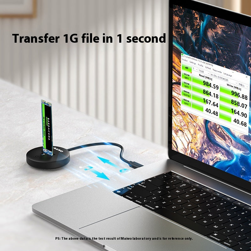 M.2 NVMe/NGFF SSD Enclosure – USB-C 10Gbps for Drive Cloning