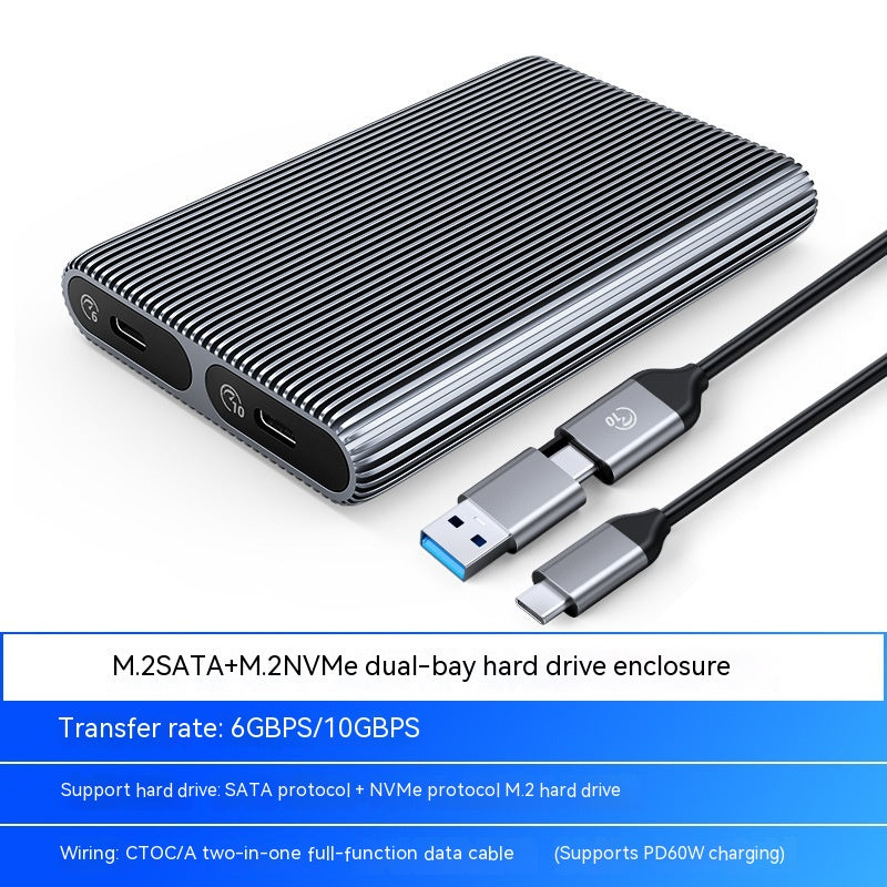 M.2 SSD Enclosure – NVMe & SATA USB External Aluminium Case
