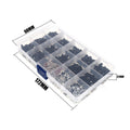 M3/M4 Metal Screw & Pin Assortment Box – 500 Pieces with Spanners