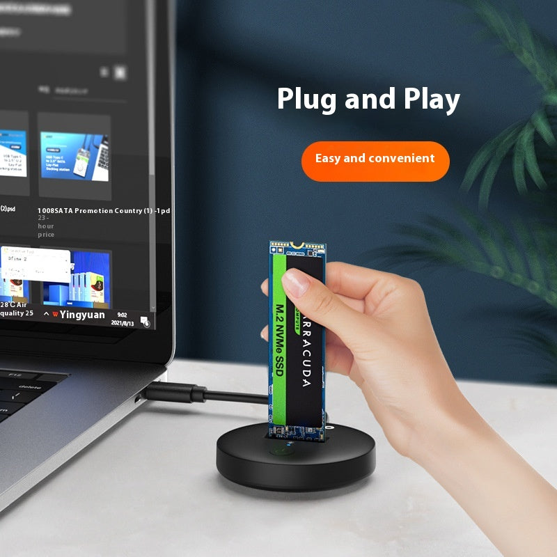 M.2 NVMe/NGFF SSD Enclosure – USB-C 10Gbps for Drive Cloning
